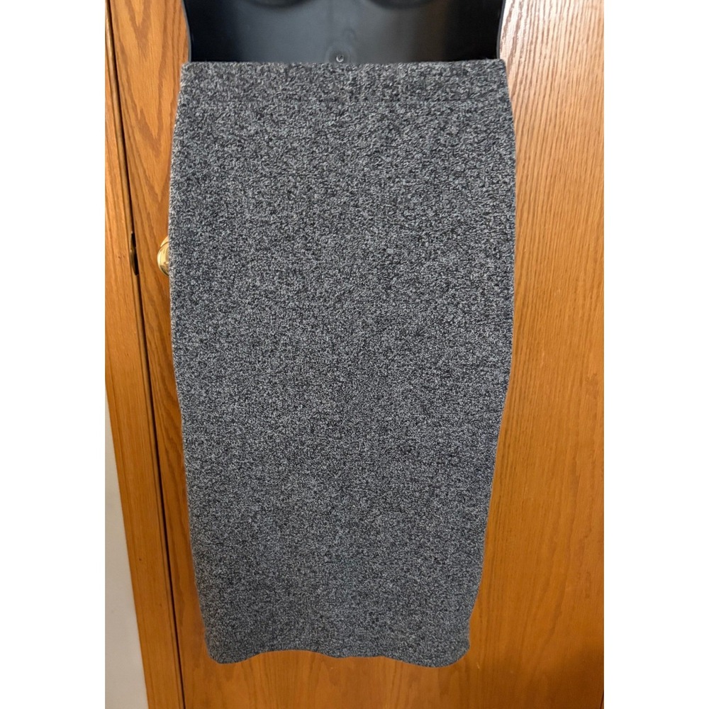 Old Navy Womens Pencil Midi Skirt Heather Grey Knit Lined 821740-01 Size Medium